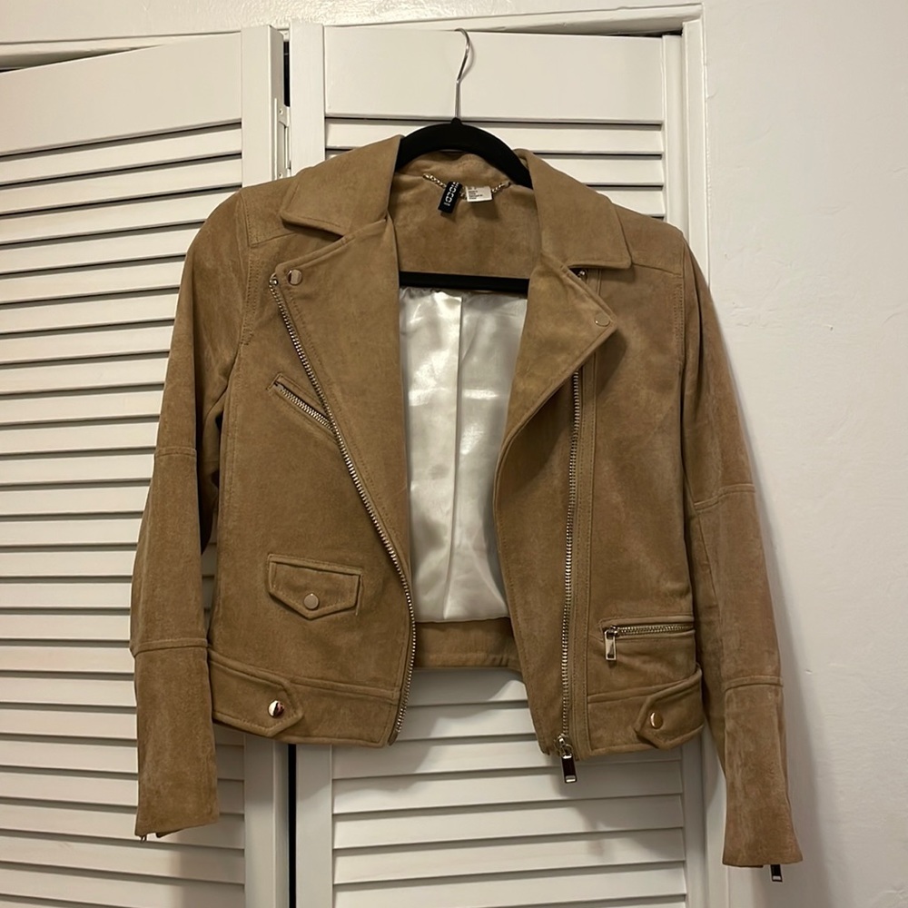 Suede Moto Jacket